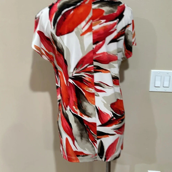 Dana Buchman Cap Sleeve Floral  to - Picture 3 of 8